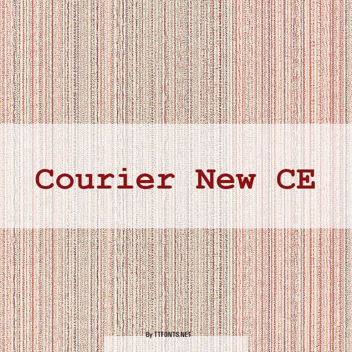 Courier New CE example