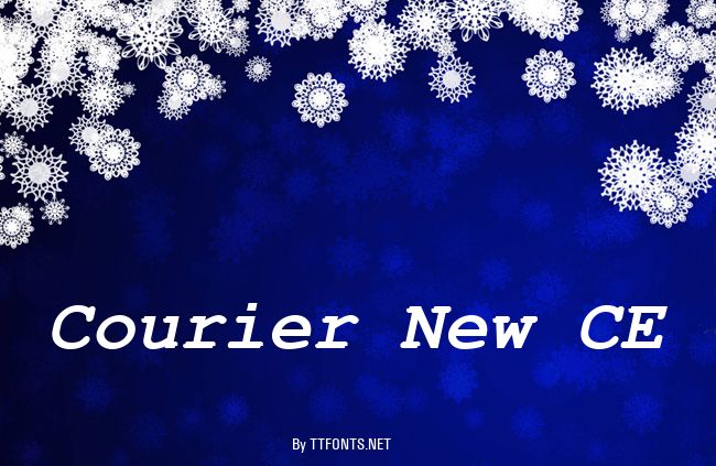 Courier New CE example