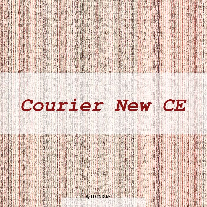 Courier New CE example