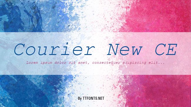 Courier New CE example