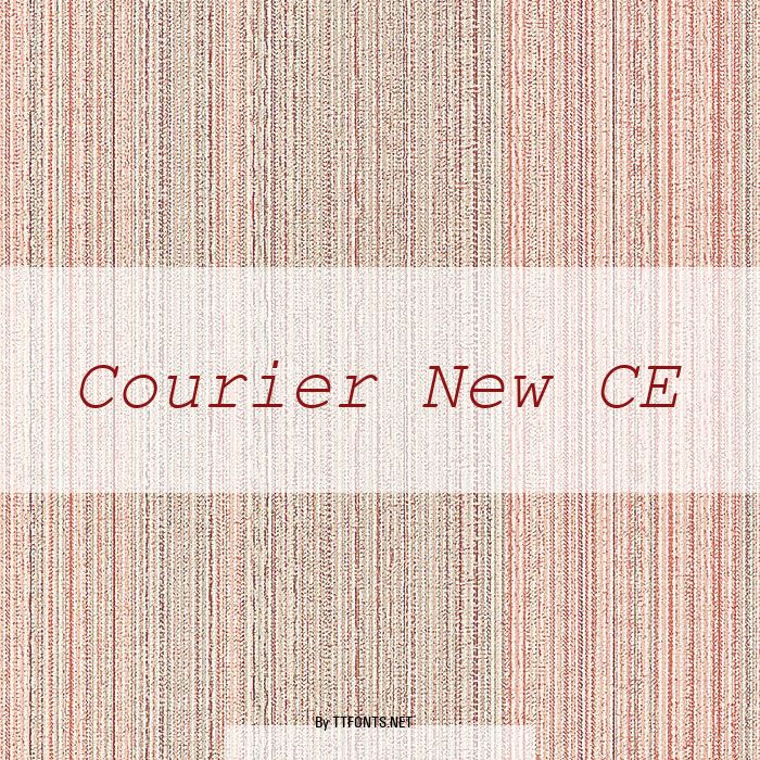 Courier New CE example