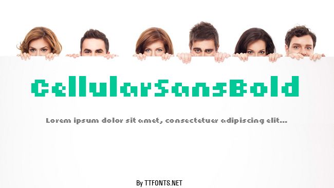 CellularSansBold example