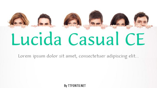 Lucida Casual CE example