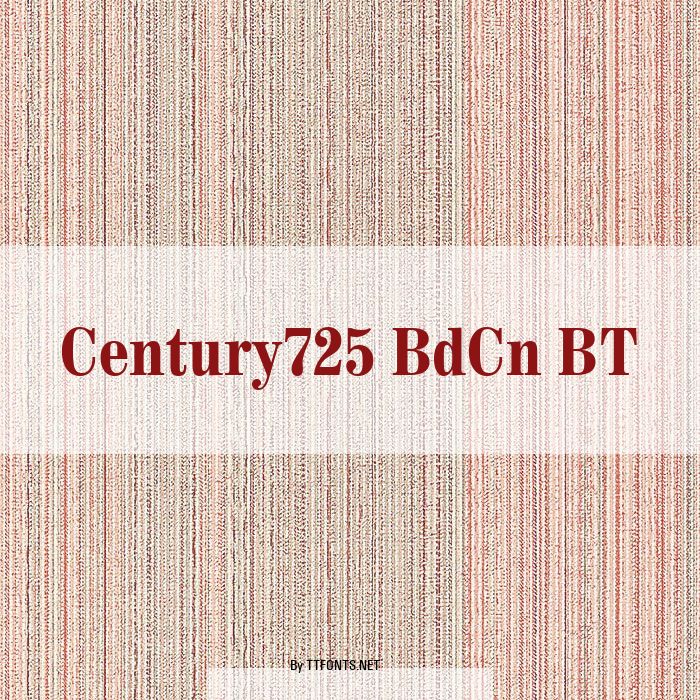 Century725 BdCn BT example