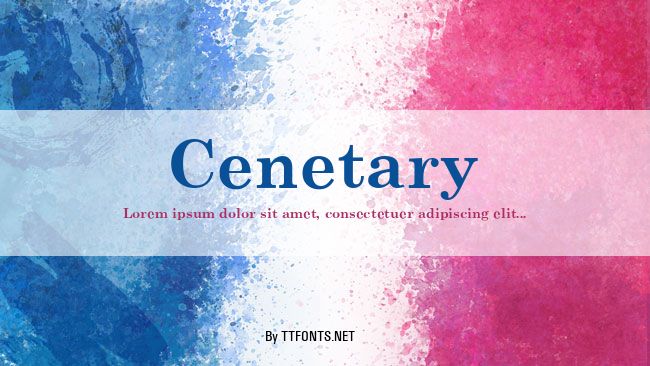 Cenetary example