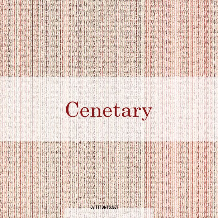 Cenetary example