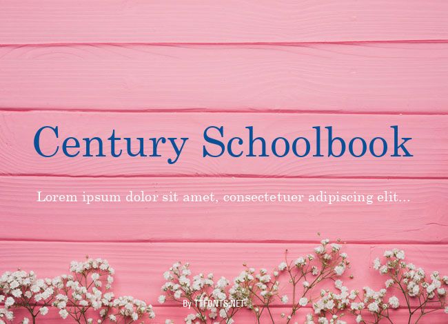Century Schoolbook example