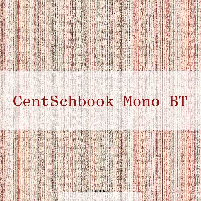 CentSchbook Mono BT example