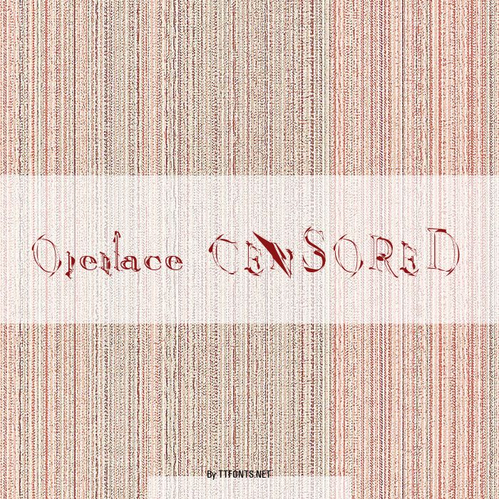 Openface CENSORED example