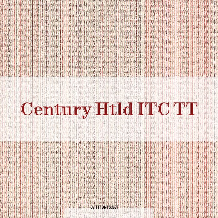 Century Htld ITC TT example