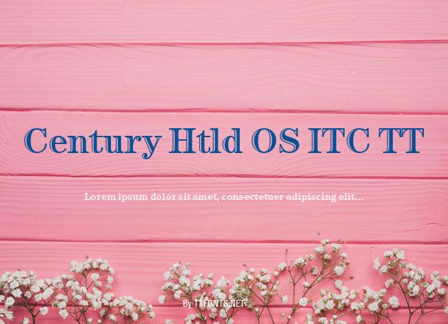 Century Htld OS ITC TT example