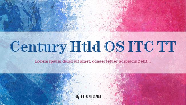 Century Htld OS ITC TT example