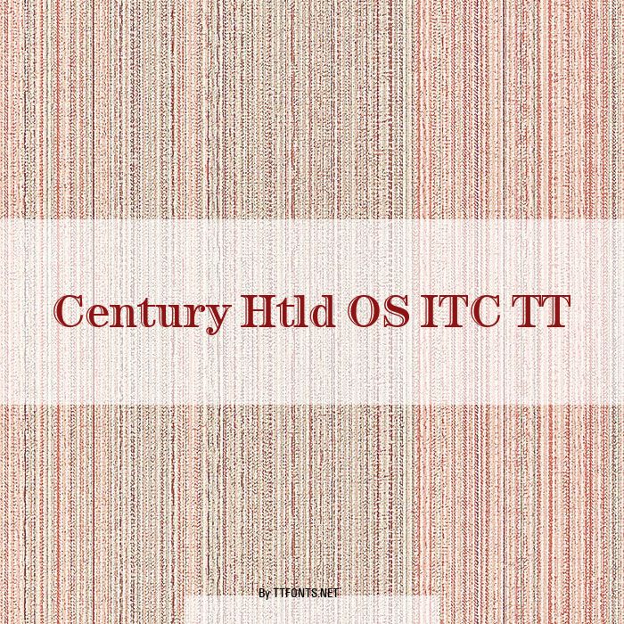 Century Htld OS ITC TT example