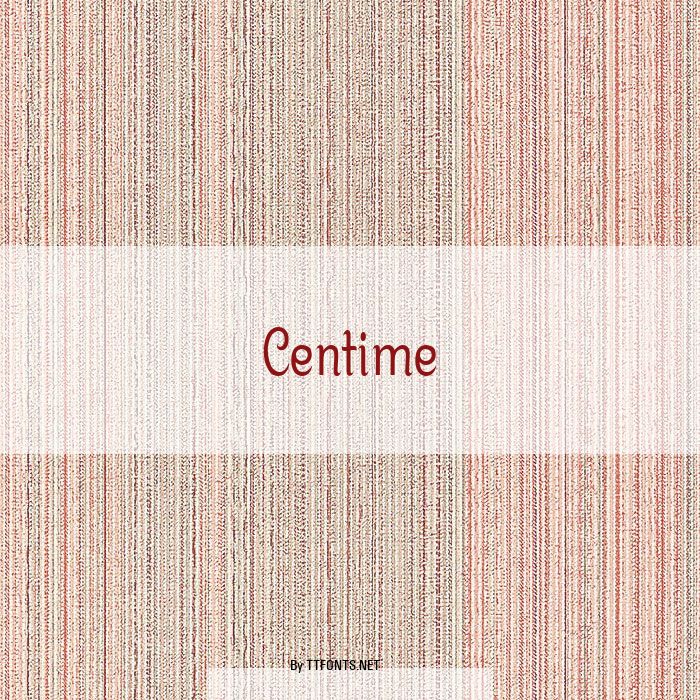 Centime example