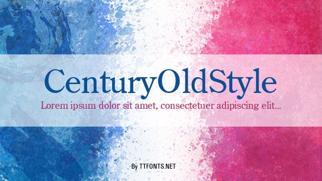 CenturyOldStyle example