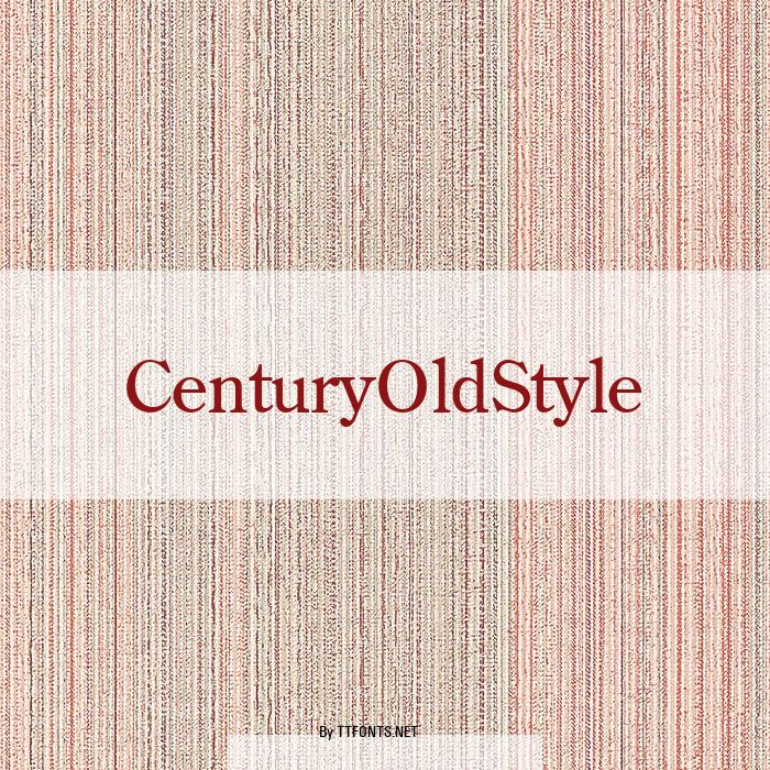 CenturyOldStyle example