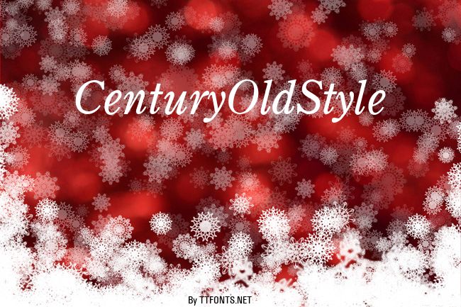 CenturyOldStyle example