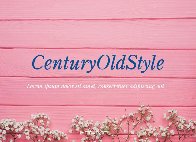CenturyOldStyle example