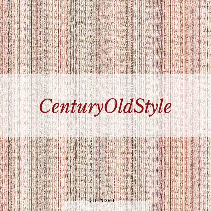 CenturyOldStyle example