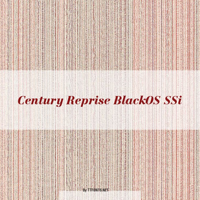 Century Reprise BlackOS SSi example