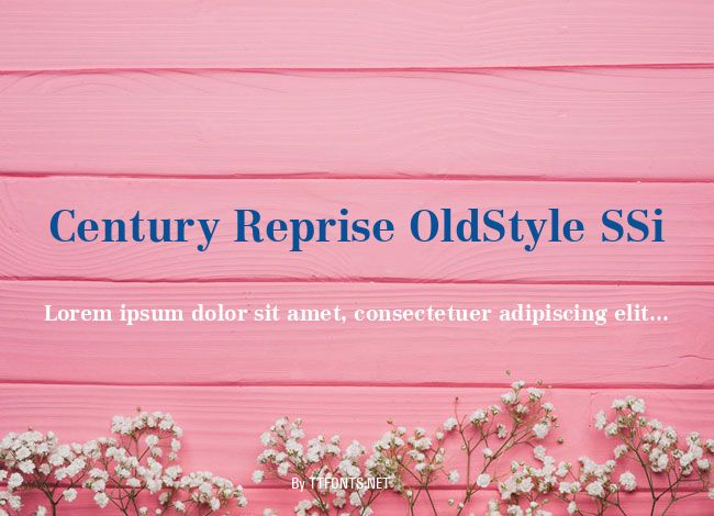 Century Reprise OldStyle SSi example