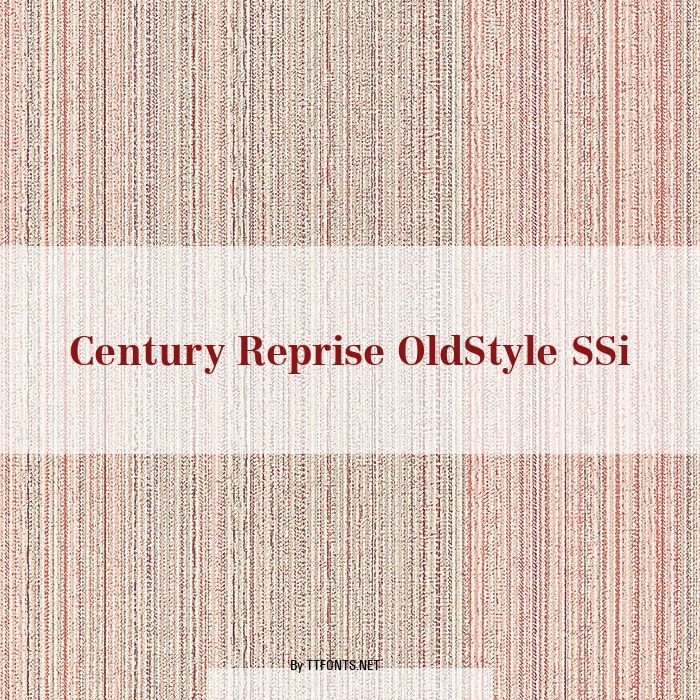 Century Reprise OldStyle SSi example