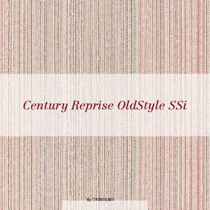 Century Reprise OldStyle SSi example