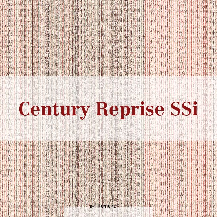 Century Reprise SSi example