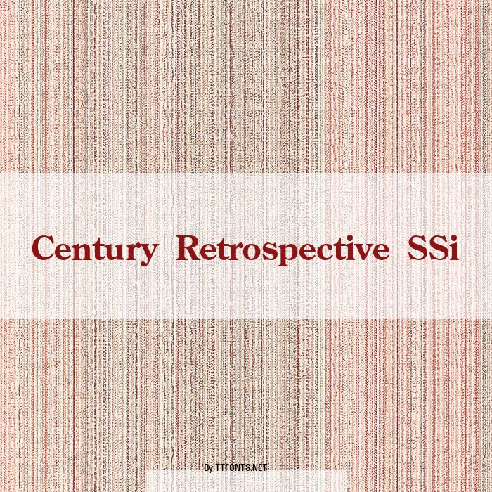 Century Retrospective SSi example