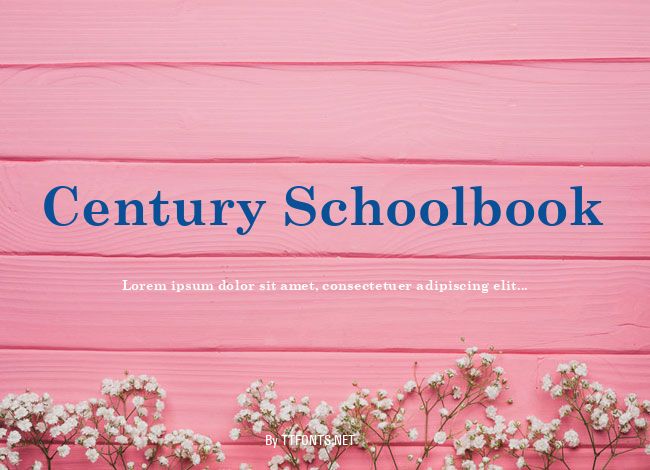 Century Schoolbook example