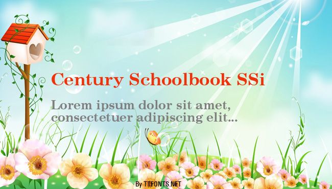 Century Schoolbook SSi example