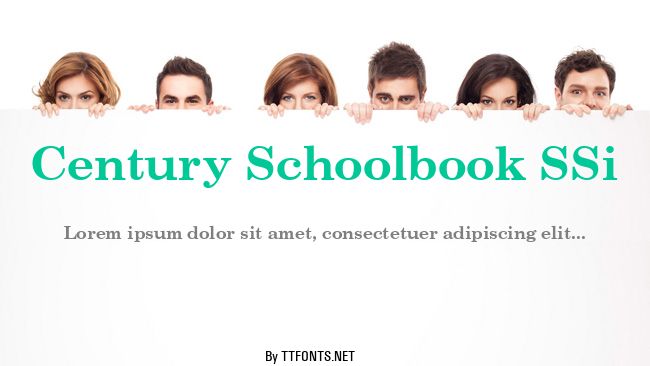 Century Schoolbook SSi example