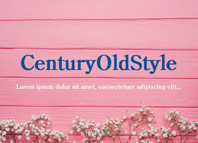 CenturyOldStyle example
