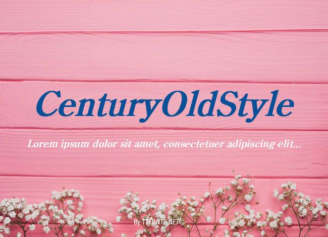 CenturyOldStyle example
