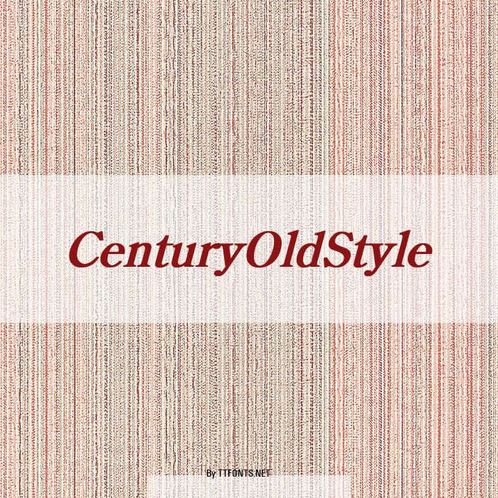 CenturyOldStyle example