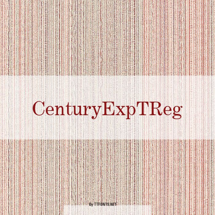 CenturyExpTReg example