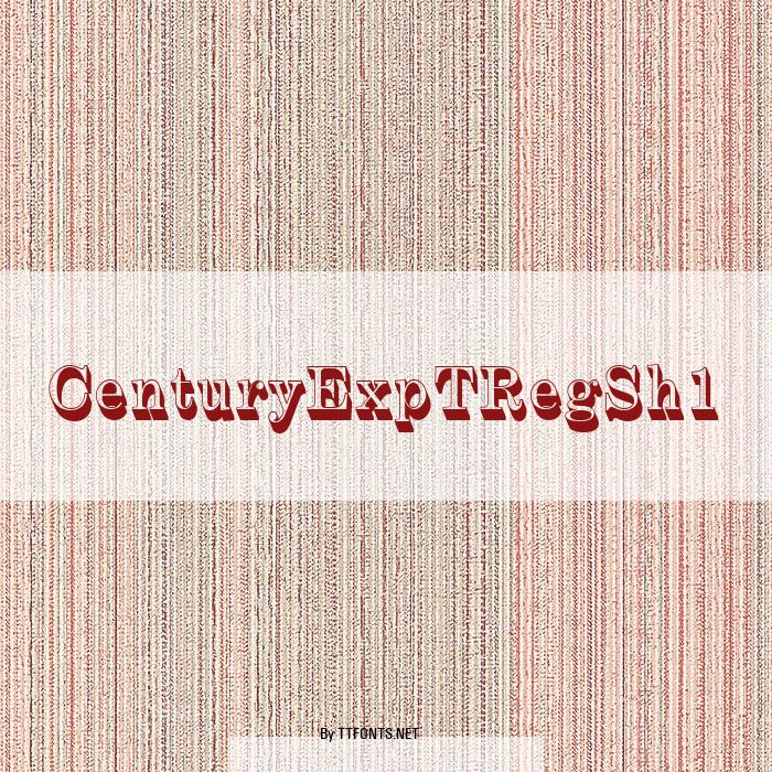 CenturyExpTRegSh1 example