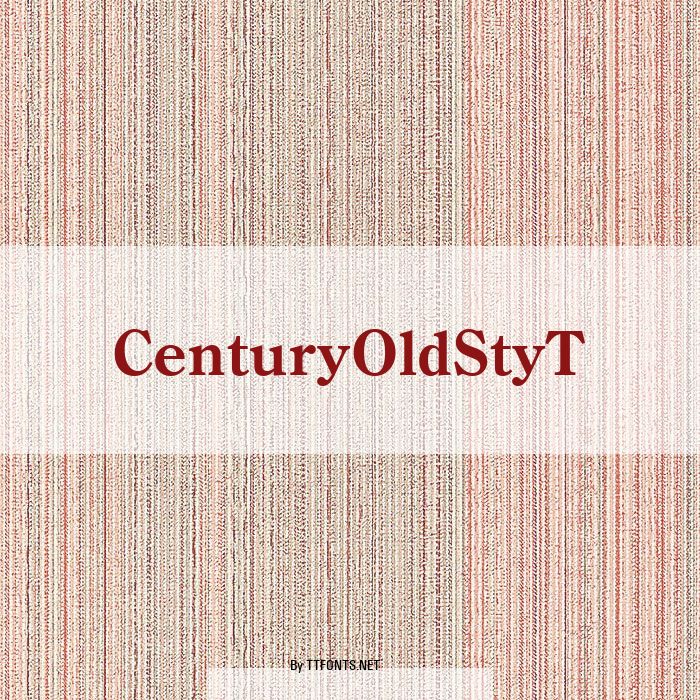 CenturyOldStyT example