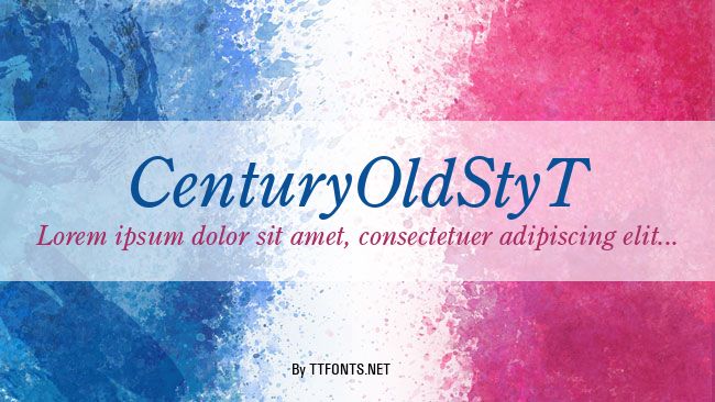 CenturyOldStyT example