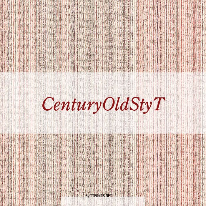 CenturyOldStyT example