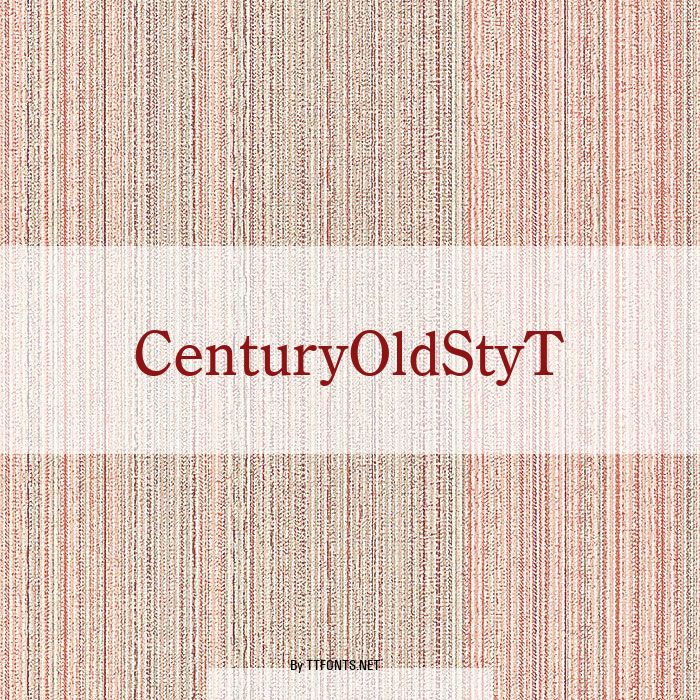 CenturyOldStyT example