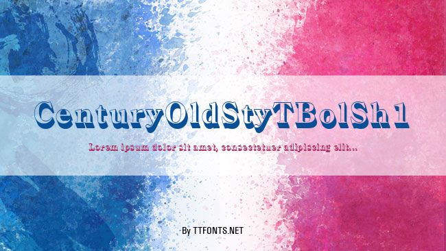 CenturyOldStyTBolSh1 example