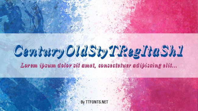 CenturyOldStyTRegItaSh1 example