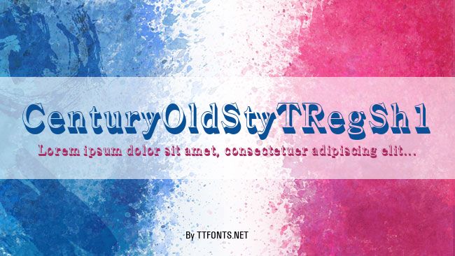 CenturyOldStyTRegSh1 example