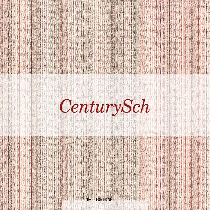 CenturySch example