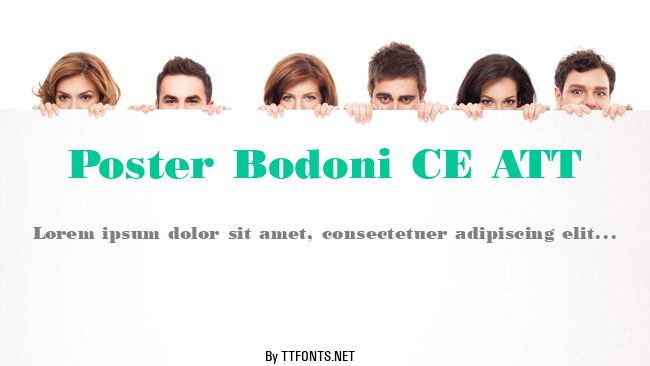 Poster Bodoni CE ATT example