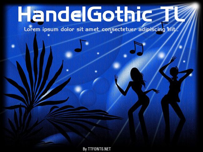 HandelGothic TL example