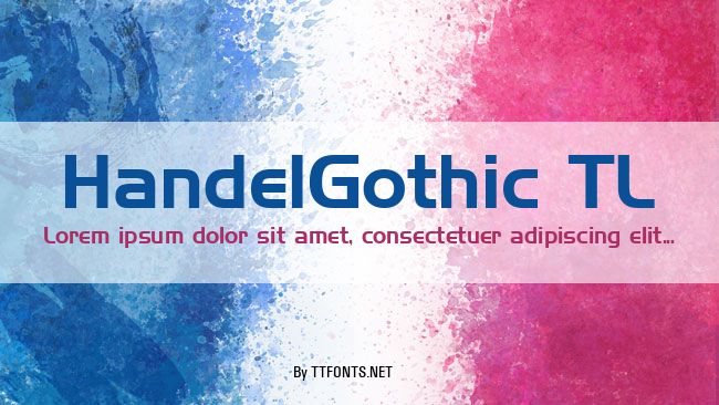 HandelGothic TL example