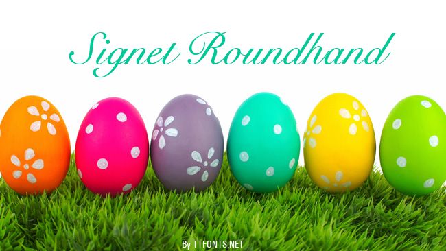 Signet Roundhand example