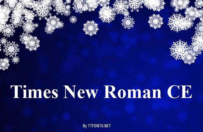 Times New Roman CE example